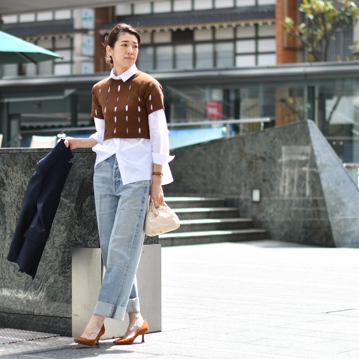 【FINAL SALE】【sizeXS,S】SCAGLIONE【スカリオーネ】クルーネック半袖ニット DMC020 101 MILK コットン ミルク scagli03014ivob.jpg