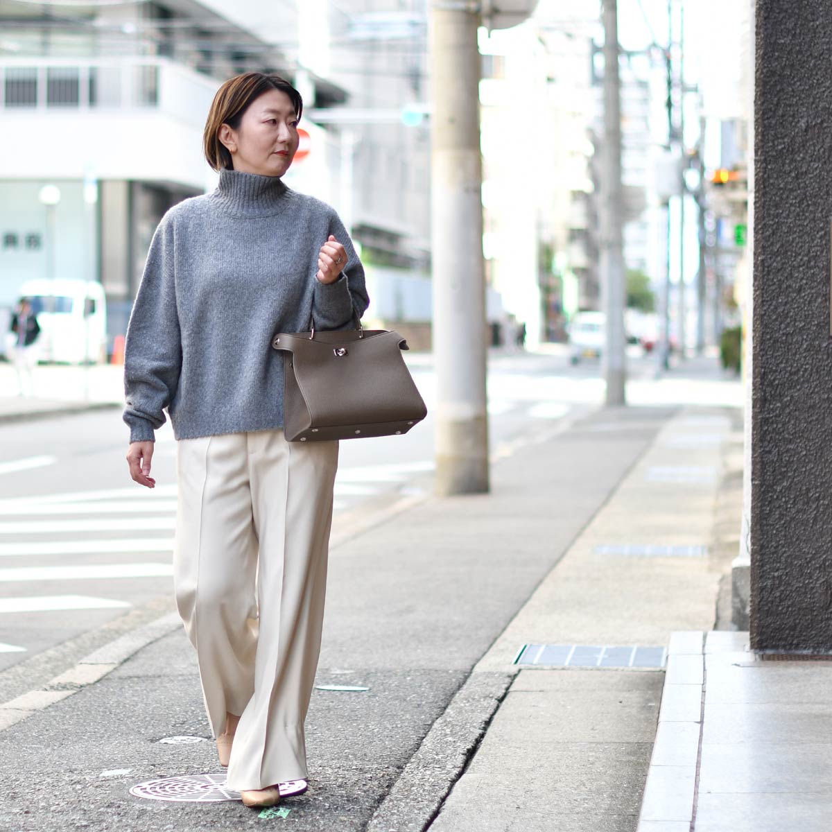 SCAGLIONE【スカリオーネ】ハイネックニット DNB030 032 GREY ウール ナイロン グレー scagli03018gryc.jpg
