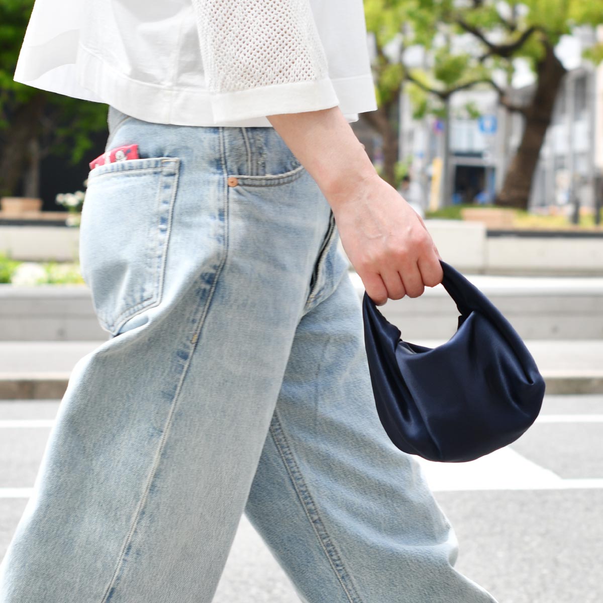 SOIR DOLCEシルバー サテン アンサンブルドレスバック付持ち運び用バック ハレモード haremode 結婚式 バッグ レディース パーティー 2way