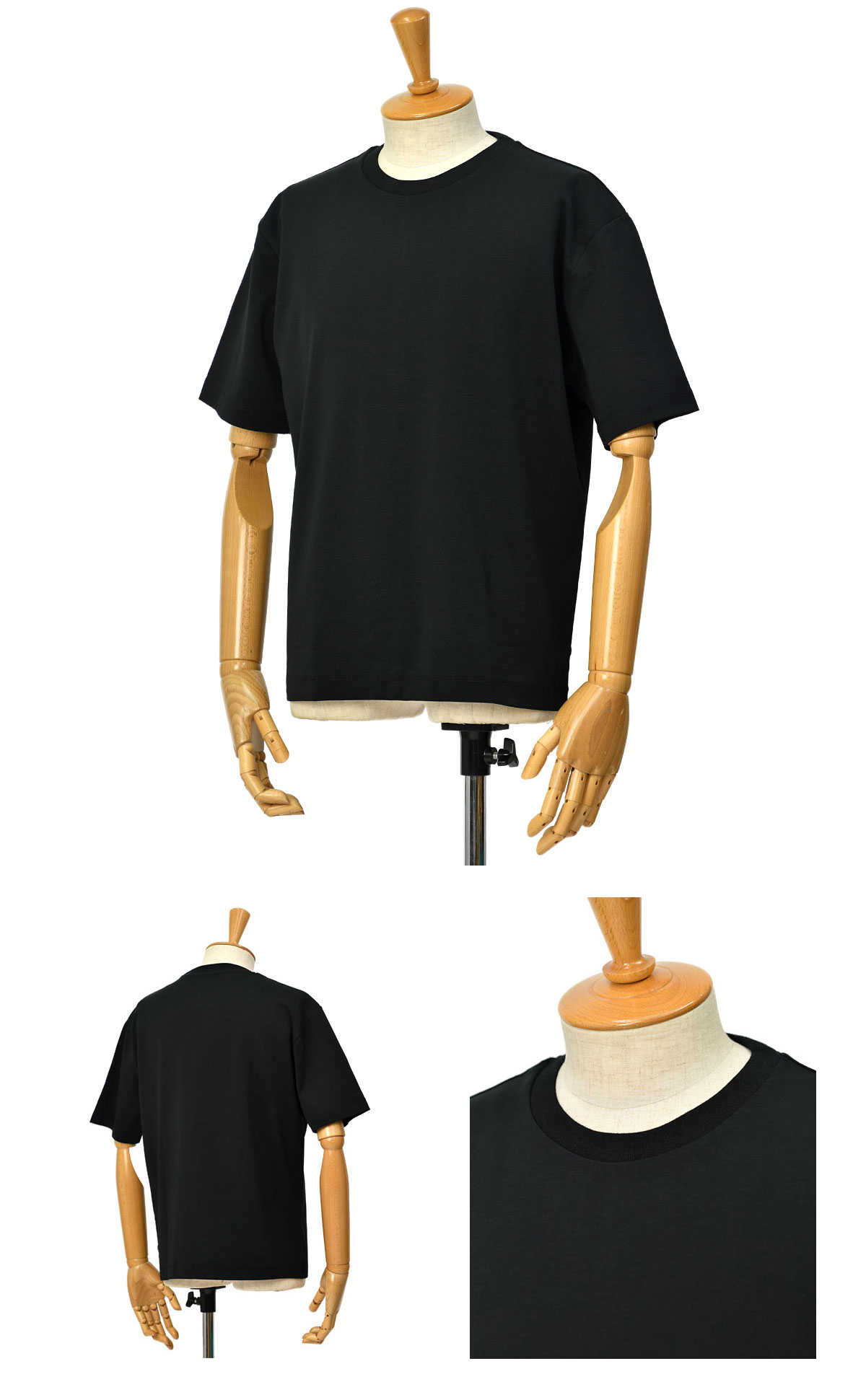 three dots スリー ドッツ three dots スリードッツ 2パックTシャツ 2PACK TEE クルーネック モックネック 019 コットン ブラック Cinq essentiel - 通販 - Yahoo ショッピング
