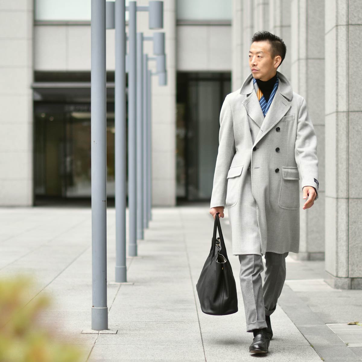 BELVEST ポロコート ネイビー ウールカシミヤ 48 BELVEST ポロコート ネイビー ウールカシミヤ 48 BELVEST ポロコート