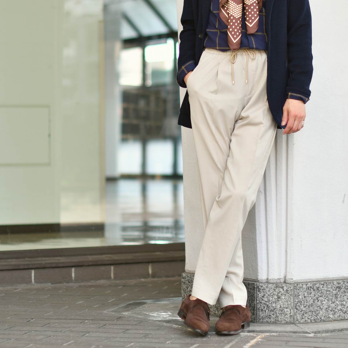 FINAL SALE】BRIGLIA1949【ブリリア1949】ワンプリーツ イージー