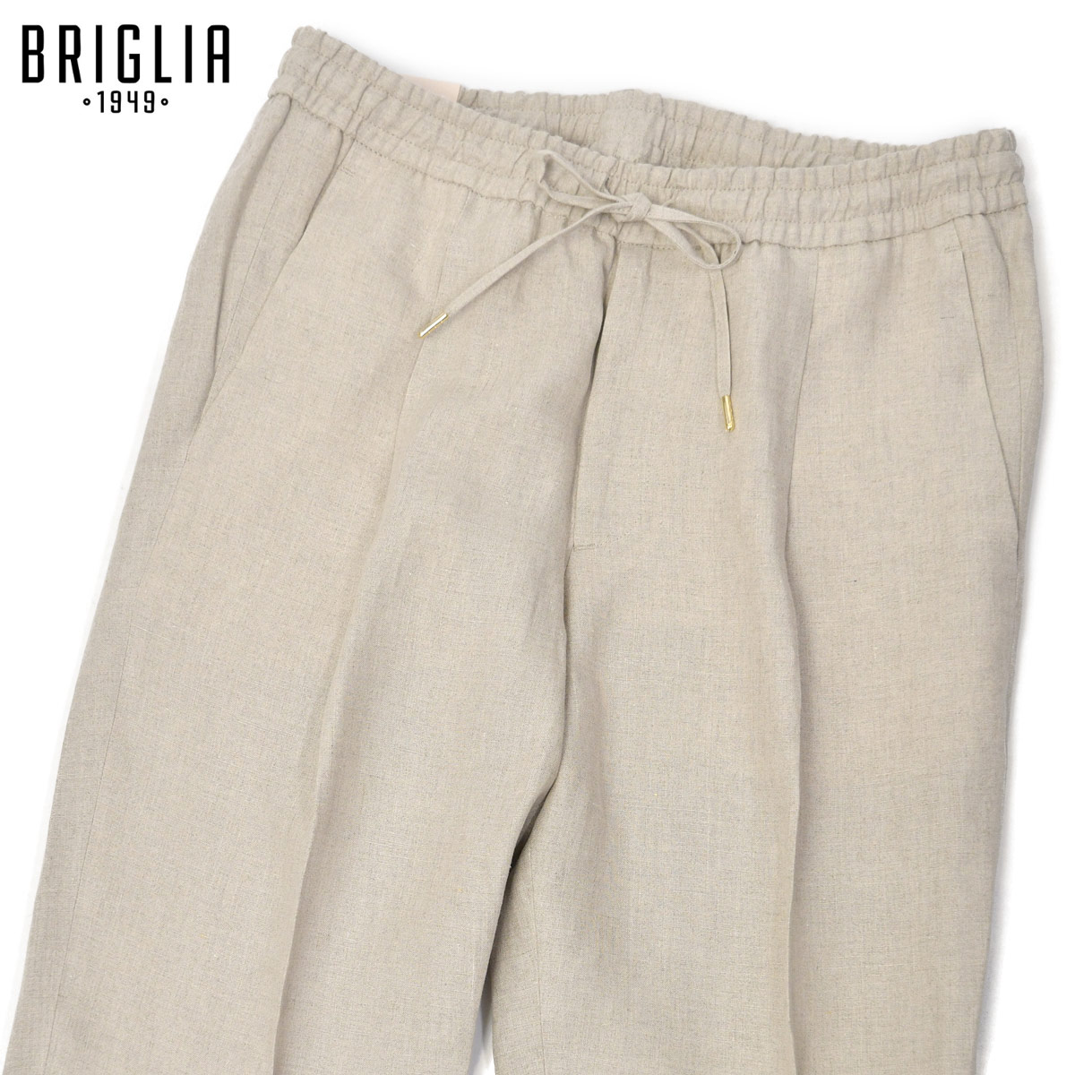 BRIGLIA1949【ブリリア1949】ワンプリーツ イージーパンツ WIMBLEDON