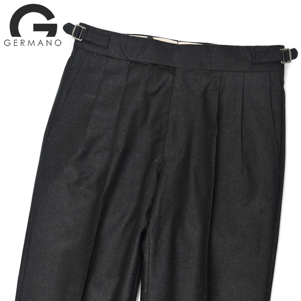 GERMANO（ジェルマーノ） GERMANO【ジェルマーノ】ツープリーツ サイド