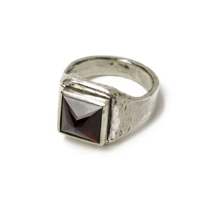 ス*ク様 henson リング Henson【ヘンソン】 リング SMALL SQUARE RING SILVER（シルバー