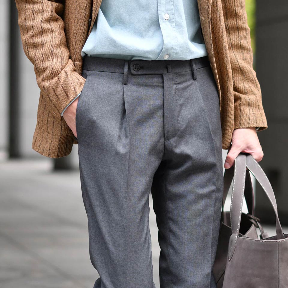 日本 INCOTEX インコテックス WOOL SLACKS 46 econet.bi