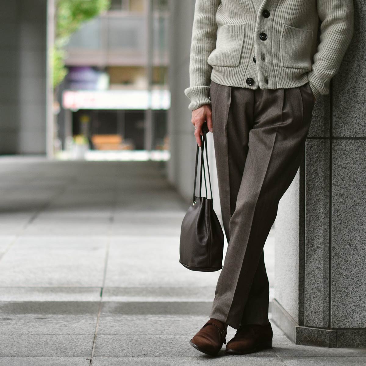 Massimo Corrado【マッシモ コラード】ツープリーツ サイド