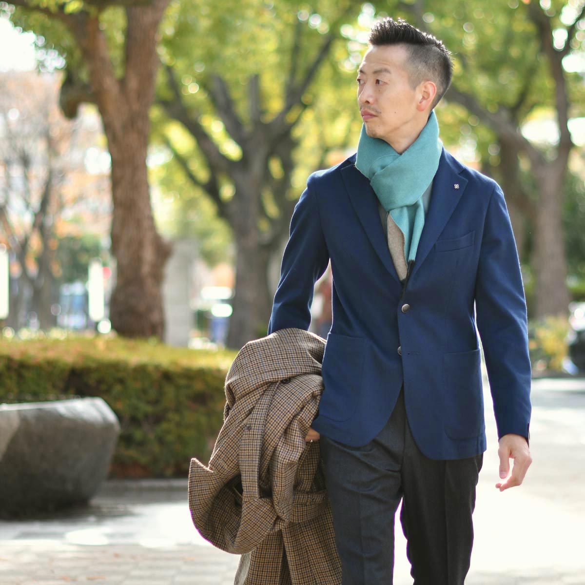 PIACENZA PIACENZA【ピアチェンツァ】リバーシブルマフラー