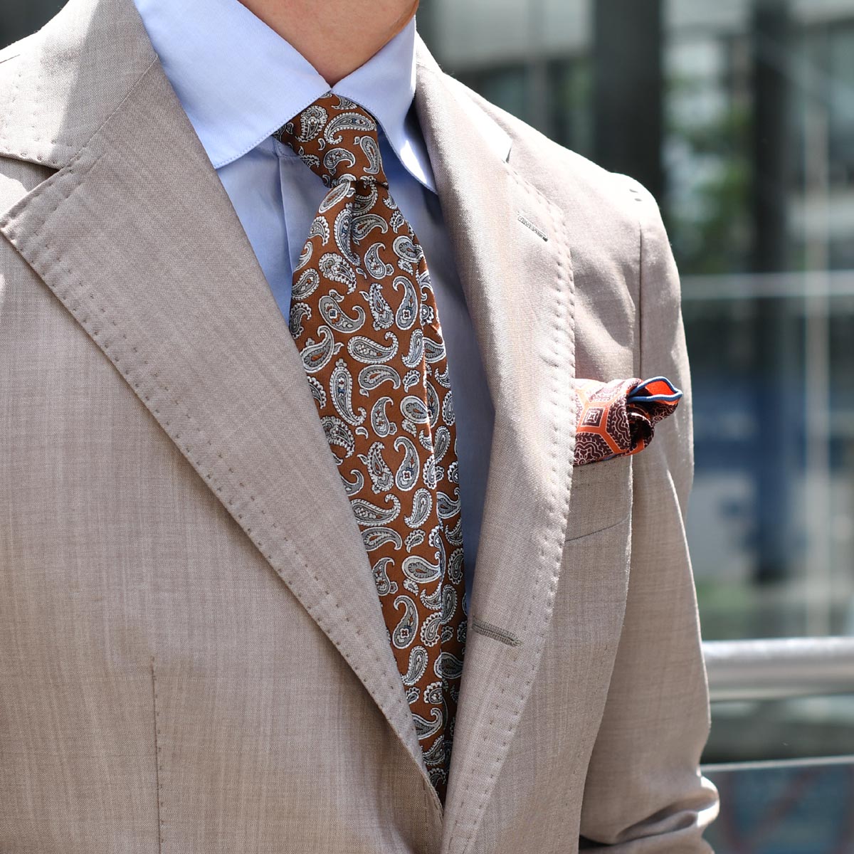 【美品】TIEYOURTIE ペイズリー柄 ネクタイ TIE YOUR TIE/タイユアタイ】ヴィンテージペイズリー柄ネクタイ