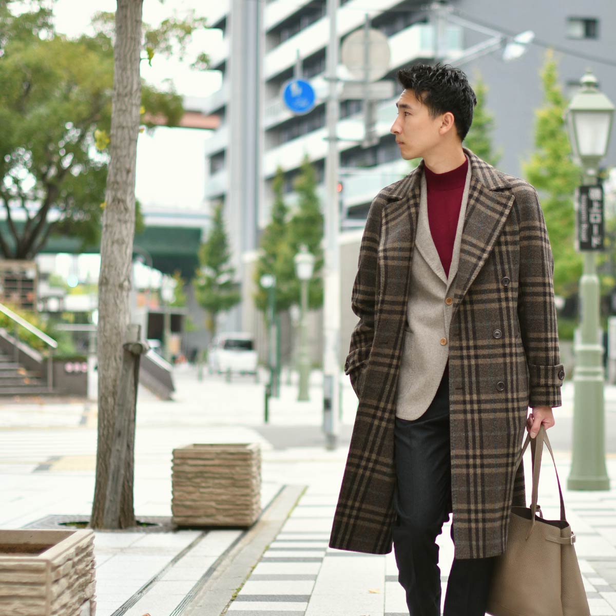 TITO ALLEGRETTO【ティト アレグレット】ダブルベルテッドコート 08H06