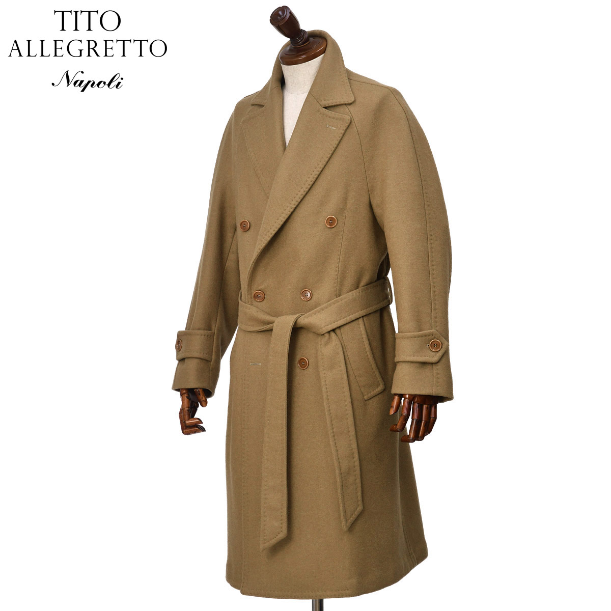 TITO ALLEGRETTO【ティト アレグレット】ダブルベルテッドコート 3890 