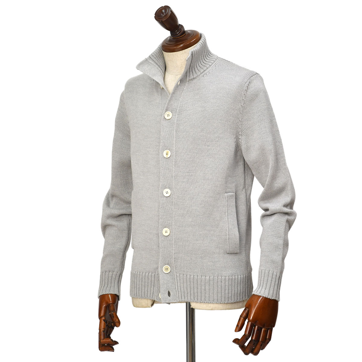 ⭐️美品⭐️【ZANONE】ヘビーミラノリブ ソリッドウールニット ショートPコート ZANONE ZANONE【ザノーネ】スタンドカラーニット CHIOTO / KYOTO