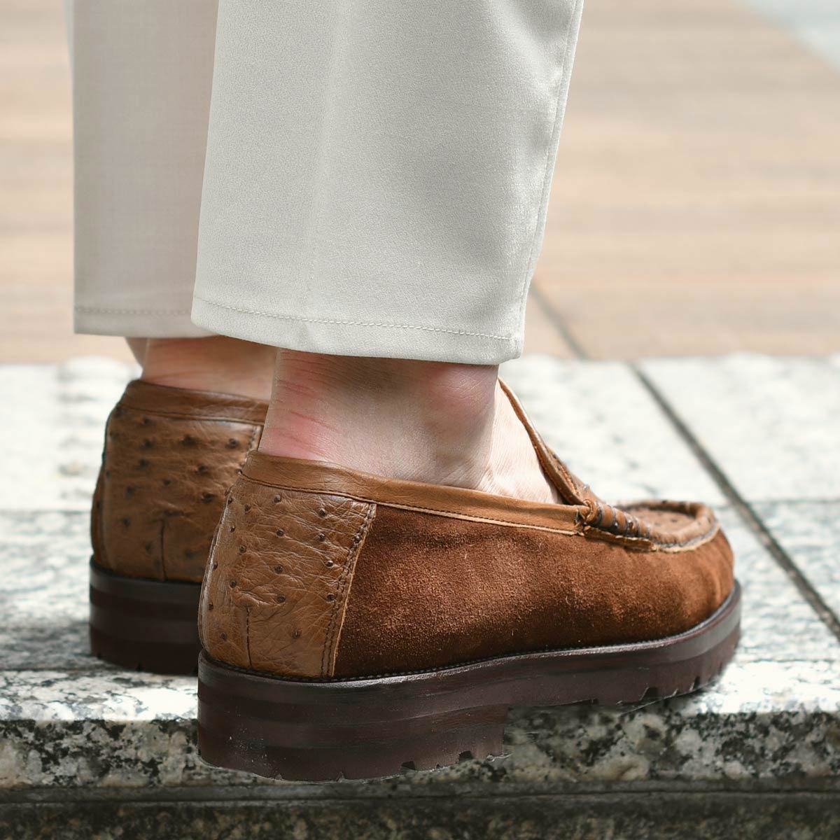 【関税込み】LEMAIRE ブラウン ラバーソール ローファー 210.jpg