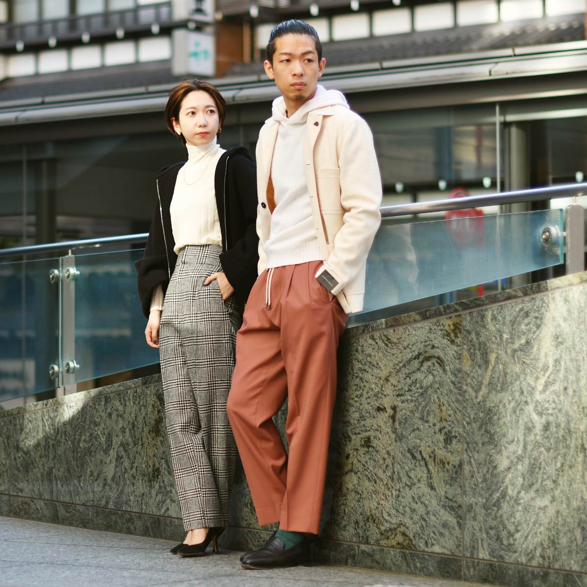 BE ABLE】 ERIK ウールストライプ2プリーツパンツ BE ABLE】 ERIK ウールストライプ2プリーツパンツ