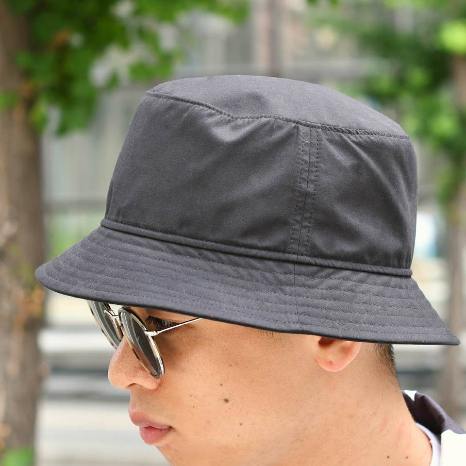 Borsalino【ボルサリーノ】バケットハット　バケハ　ポリエステル　ブラック Borsalino（ボルサリーノ） Borsalino【ボルサリーノ】バケットハット