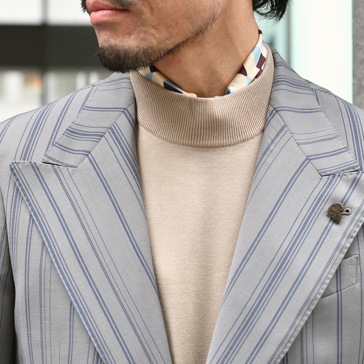 Gran Sasso モックネック半袖ニット 58109-18120 楽天市場】グランサッソ Gran Sasso モックネック半袖ニット