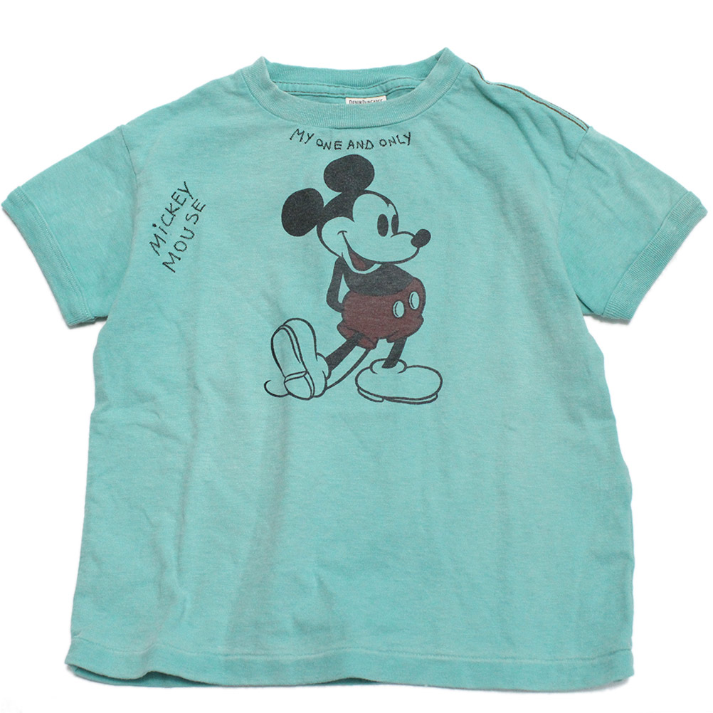 DENIMDUNGAREE×ディズニー Mickeyラクガキ刺繍used加工T DENIMDUNGAREE×ディズニー Mickeyラクガキ刺繍used加工T（DENIM