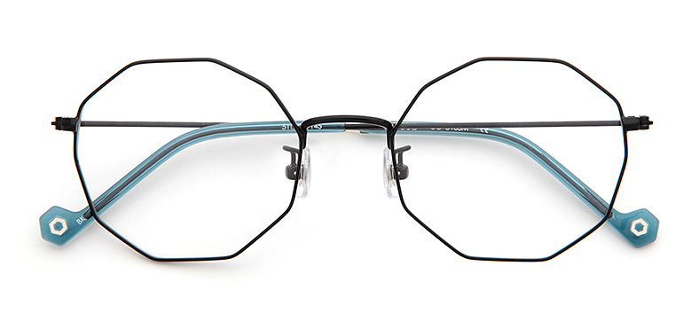CIRCUS CC-U105M メガネ 多角形 10角形 メタル 個性的 度付き フレーム 伊達 眼鏡 定番 レディース メンズ 男性 女性 おしゃれ