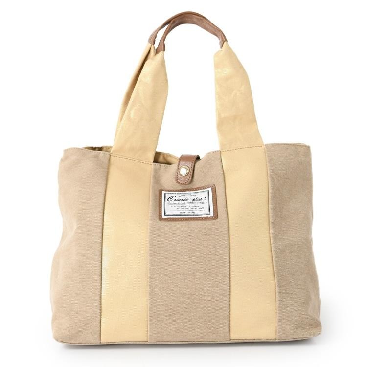 日本製 トートバッグ 帆布 本革 キャンパス バッグ レディース 就職 祝い 誕生日 プレゼント a4 40代 50代 60代 定年 退職 ギフト | C'omodo+plust | 01