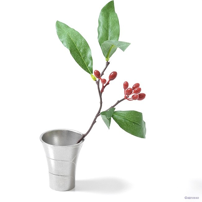 正月 花器 花瓶 日本製 フラワーベース おしゃれ 人気 ステンレス