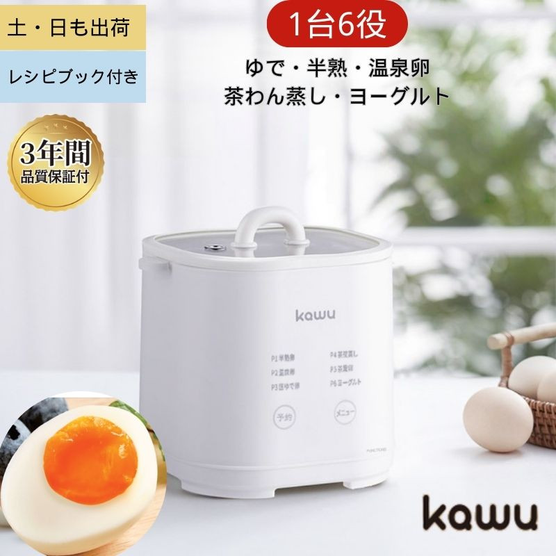ゆで卵メーカー ゆでたまご 温泉たまご器 1-4個用 全自動 蒸し器