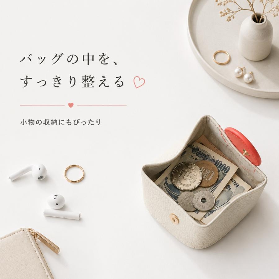 ミニポーチ 小物入れ 本革 コインケース かわいい ハート 小銭入れ