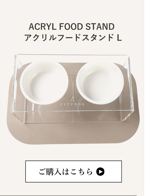 CITYDOG アクリルフードスタンドL
