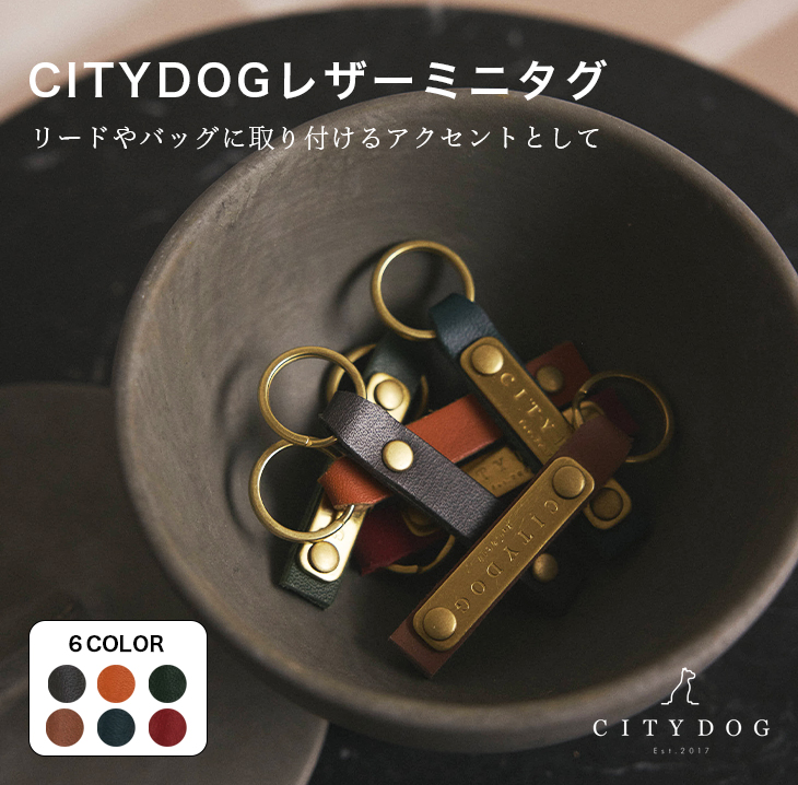 citydog  シティドッグ レザーミニタグ
