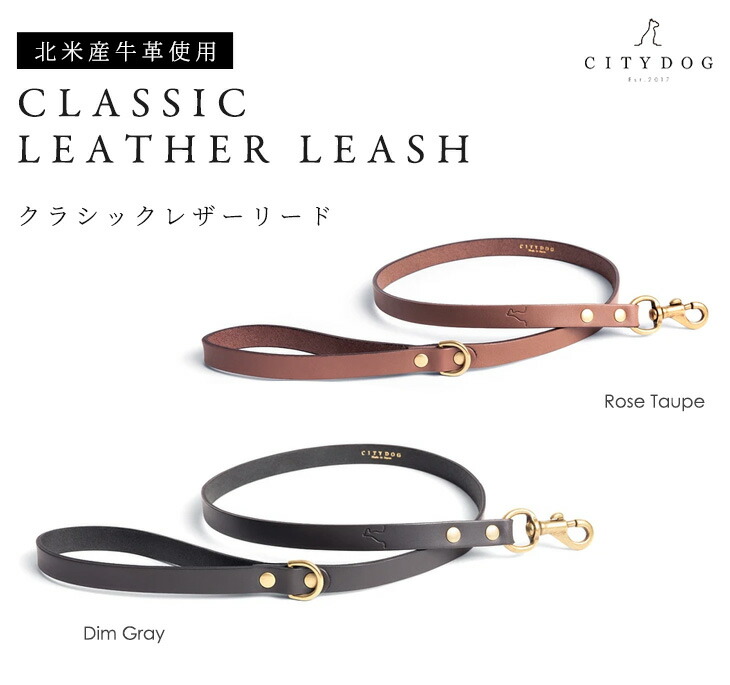 CITYDOG クラシックレザーリード