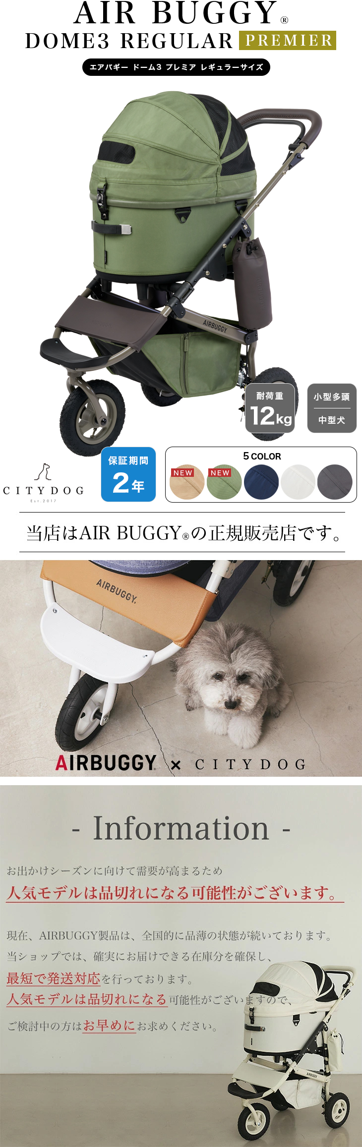 AIRBUGGY DOME3 REGULAR SET