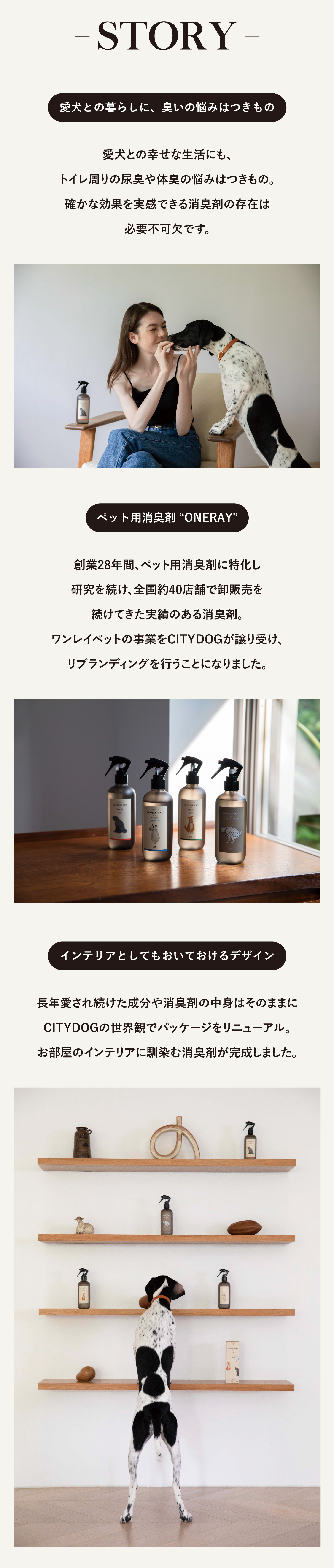 CITYDOG ペット用消臭剤ONERAY