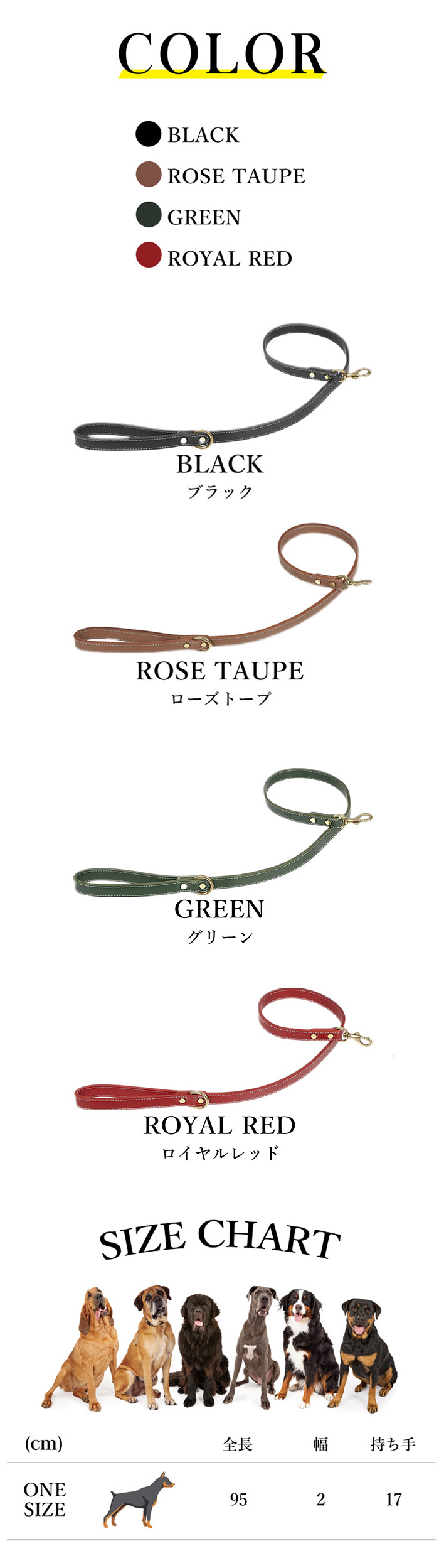 CITYDOG ステッチレザーリーシュ