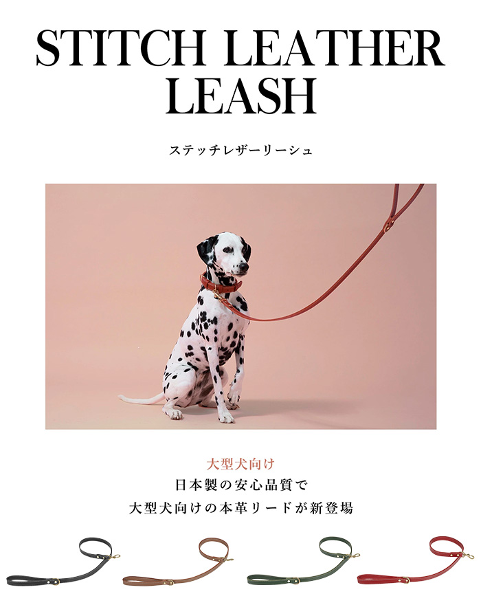 CITYDOG ステッチレザーリーシュ