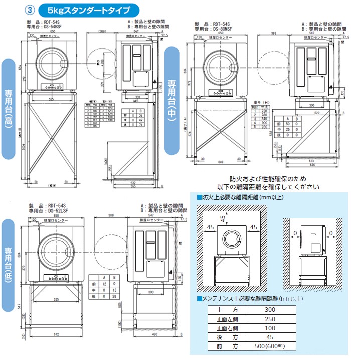 2022新作 Rinnai DS-80LSF ピュアホワイト ガス乾燥機 はやい乾太くん RDT-52S専用台 低