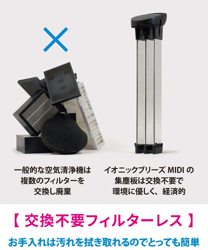 即納 空気清浄機 フィルター交換なし 花粉 フィルター交換不要 〜25畳