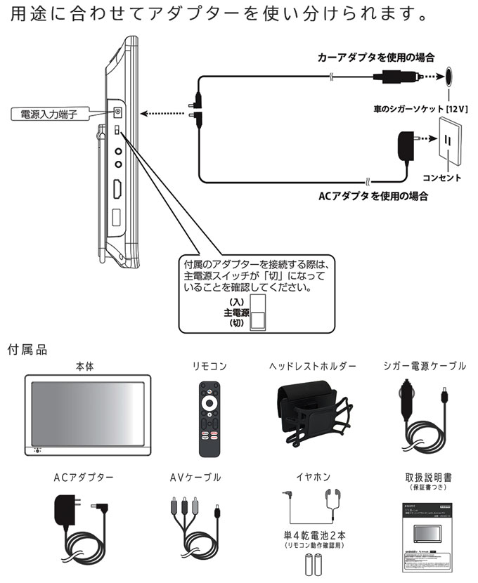 慶洋エンジニアリング スマートテレビ リアモニター 後部座席