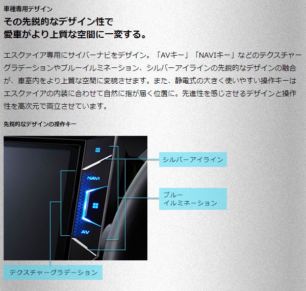 カロッツェリア サイバーナビ 本体 エスクァイア専用 フルセグ 10V型