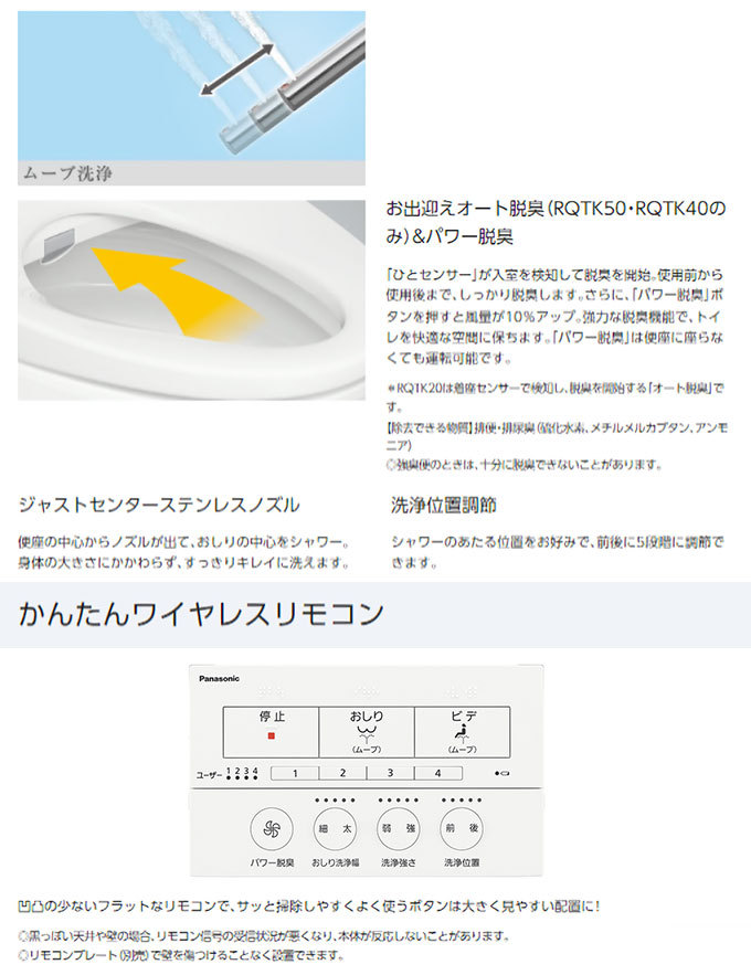 温水洗浄便座 瞬間式 自動開閉 パナソニック ビューティ トワレ DL-RQTK50 ナノイーX搭載 ワイヤレスリモコン : dl-rqtk50 :  シズ ショッピングサイト ヤフー店 - 通販 - Yahoo!ショッピング