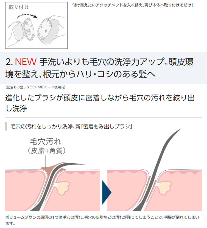 頭皮マッサージ器 防水 Panasonic パナソニック 頭皮エステ サロン