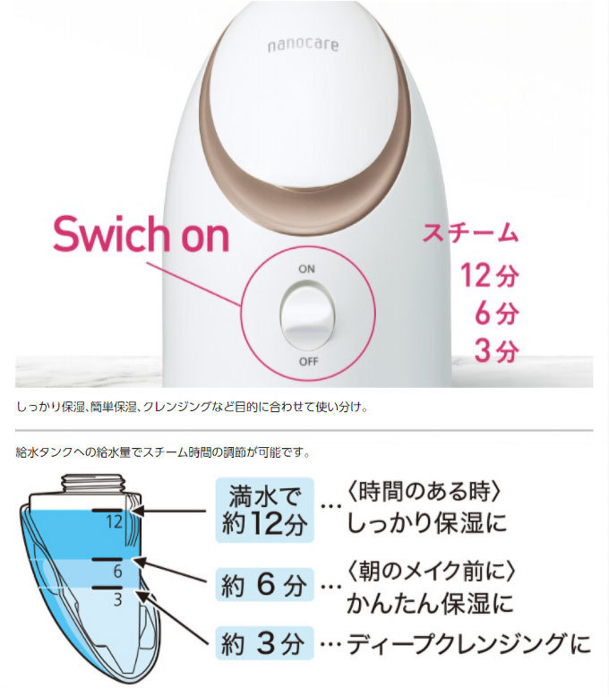 パナソニック スチーマー ナノケア EH-SA3C-N ゴールド調 コンパクト