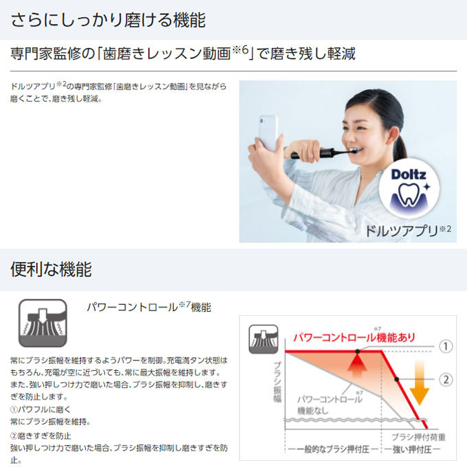 パナソニック 電動歯ブラシ ドルツ EW-DA45 防水 IPX7 日本製 全2色