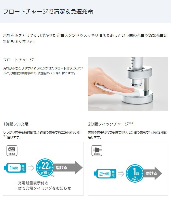 電動歯ブラシ 音波振動歯ブラシ パナソニック ドルツ EW-DP33 白 黒