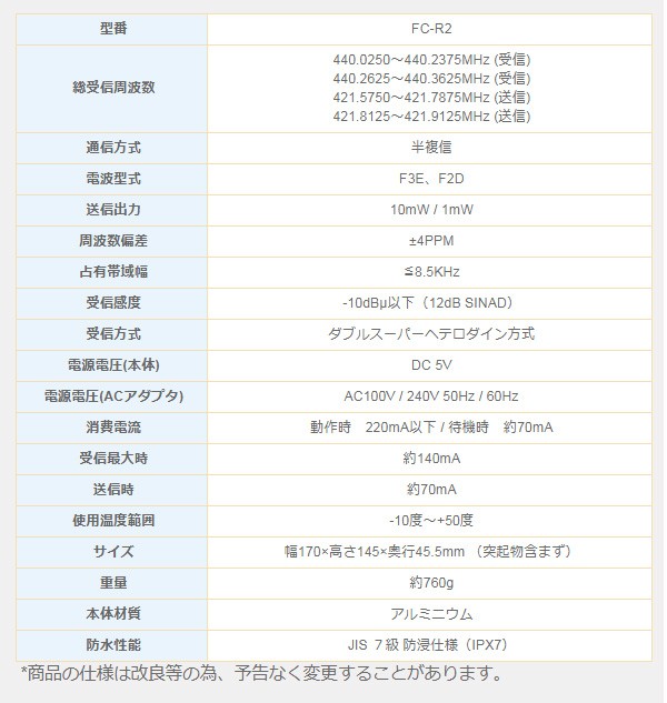 特定小電力トランシーバー 用 中継器 中継装置 防水 リモコン付き 免許