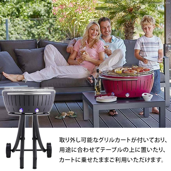 ロータスグリルレギュラーサイズ G340P 無煙ロースター BBQ