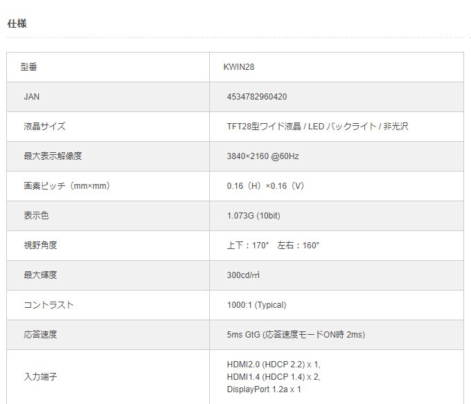 KEIAN 4K対応 HDR対応28型ワイド液晶モニター (送料無料) : シズ KEIAN 4K対応 HDR対応28型ワイド液晶モニター (送料無料) : シズ