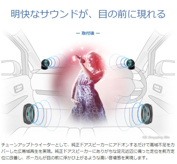 ツイータースピーカー 車用 パイオニア カロッツェリア 小型 高音質 ハイレゾ チューンアップトゥイーター TS-T440 (お取寄せ) :TS-T440:シズ  ショッピングサイト ヤフー店 - 通販 - Yahoo!ショッピング