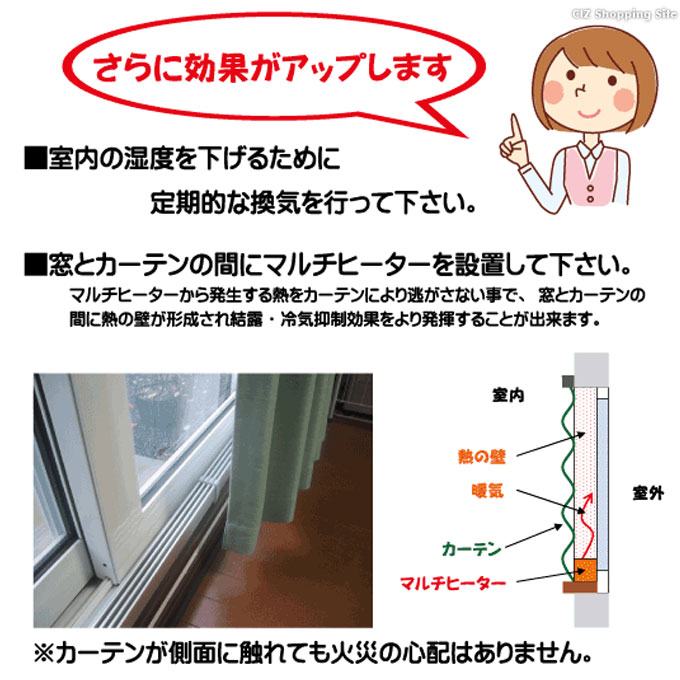 窓際ヒーター 180cm 1.8m ウインドーラジエーター 結露対策 抑制 防止 