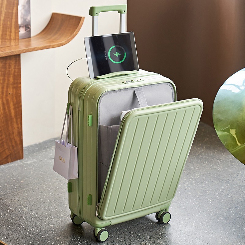 スーツケース キャリーケース 機内持ち込み 多機能スーツケース フロントオープン 前開き USBポート付き 充電口 カップホルダー付き 43L/69L 大容量｜cjshopcj｜04