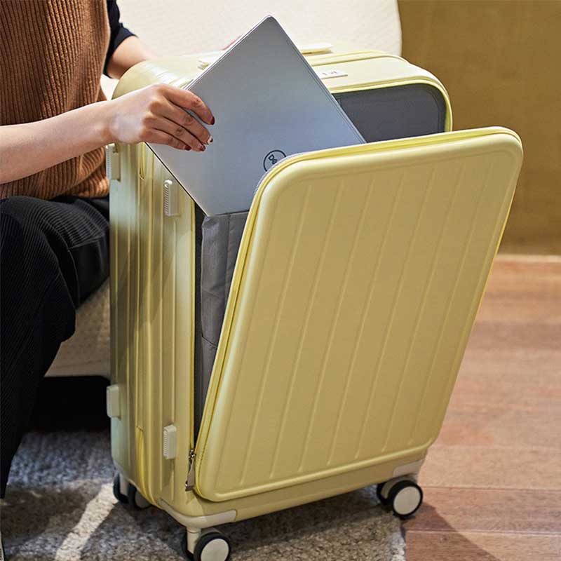 スーツケース キャリーケース 機内持ち込み 多機能スーツケース フロントオープン 前開き USBポート付き 充電口 カップホルダー付き 43L/69L 大容量｜cjshopcj｜07