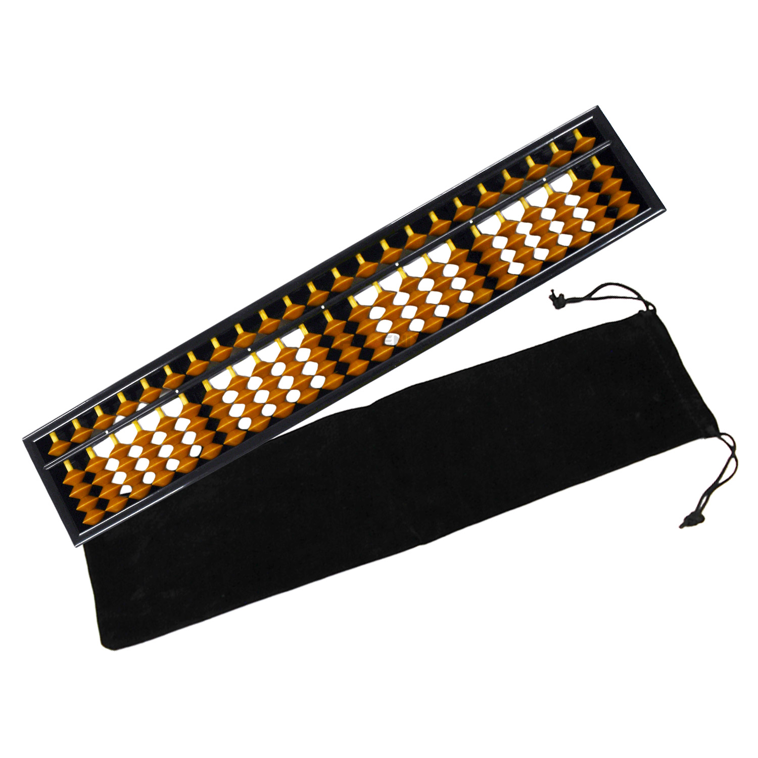 CKファクトリー そろばん 23桁 ケース 付き 算盤 茶色 ソロバン